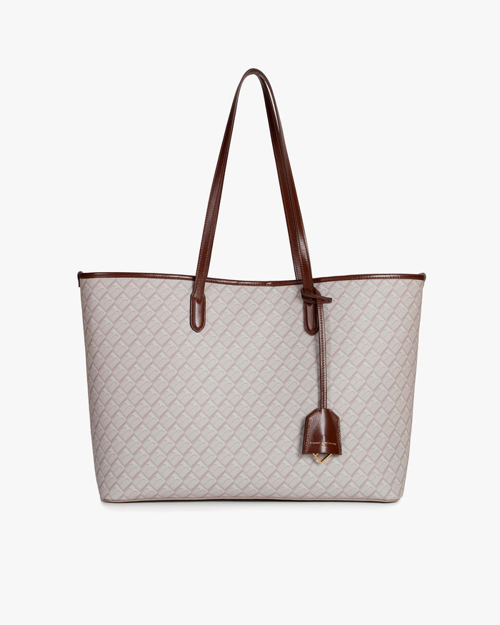 tammy and benjamin TOTE MONOGRAM - SABLE