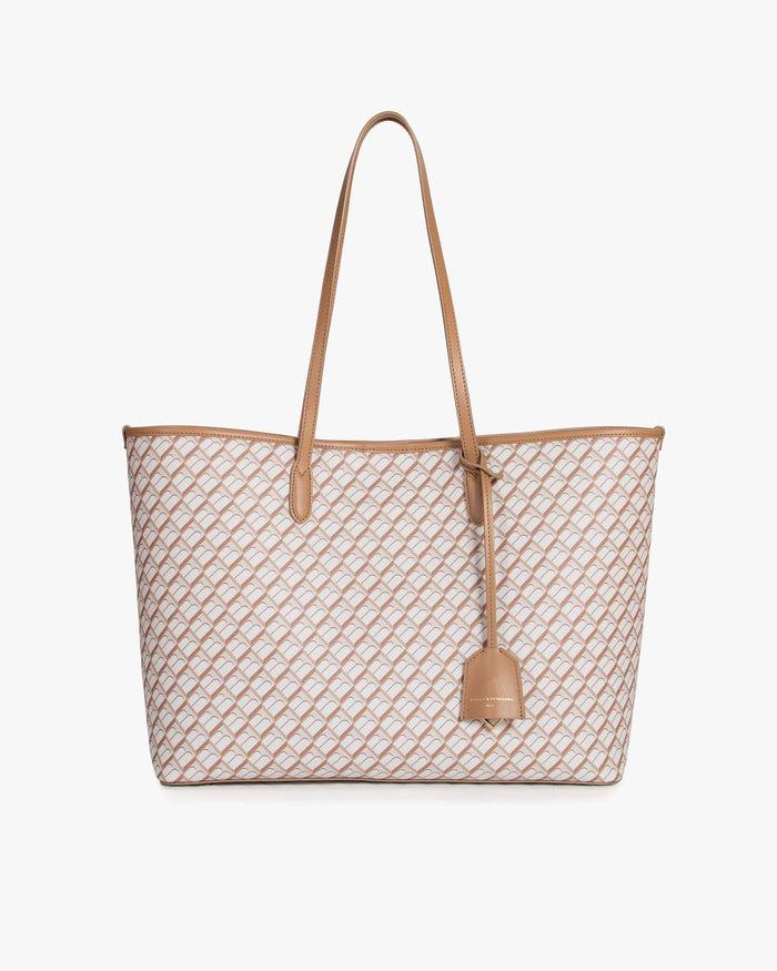 tammy and benjamin TOTE MONOGRAM - TAN