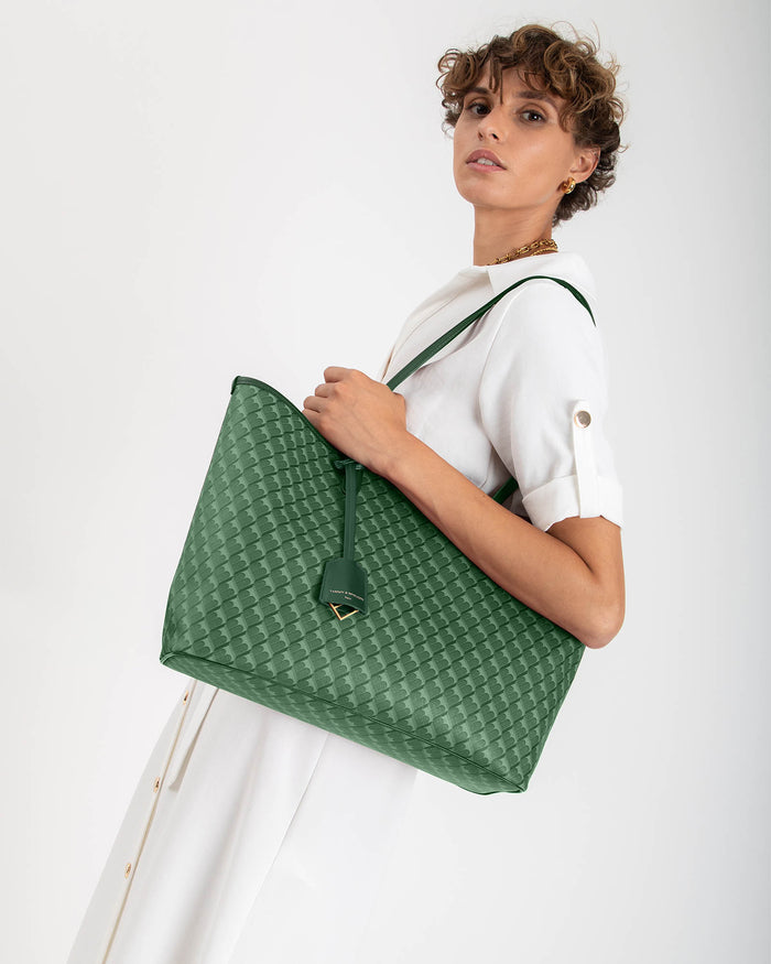 Tammy And Benjamin TOTE MONOGRAM - VERT