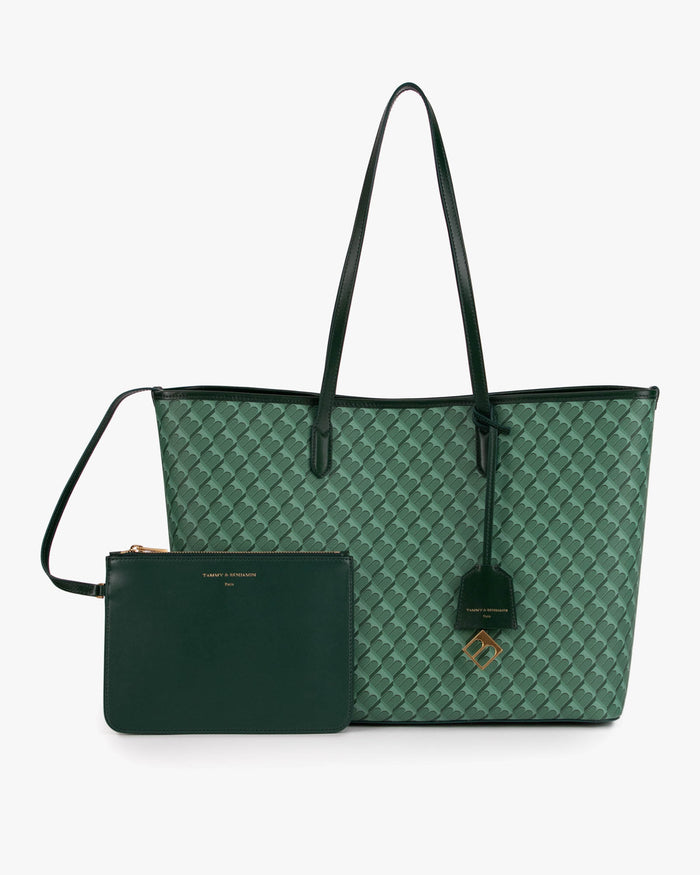 Tammy And Benjamin TOTE MONOGRAM - VERT