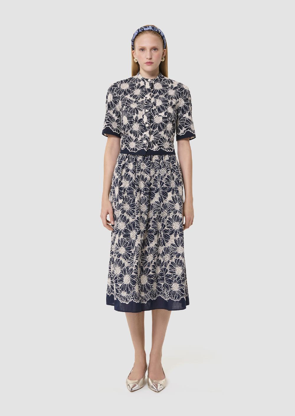 Tara Jarmon Chemise Calistableu Nuit En Broderie Anglaise