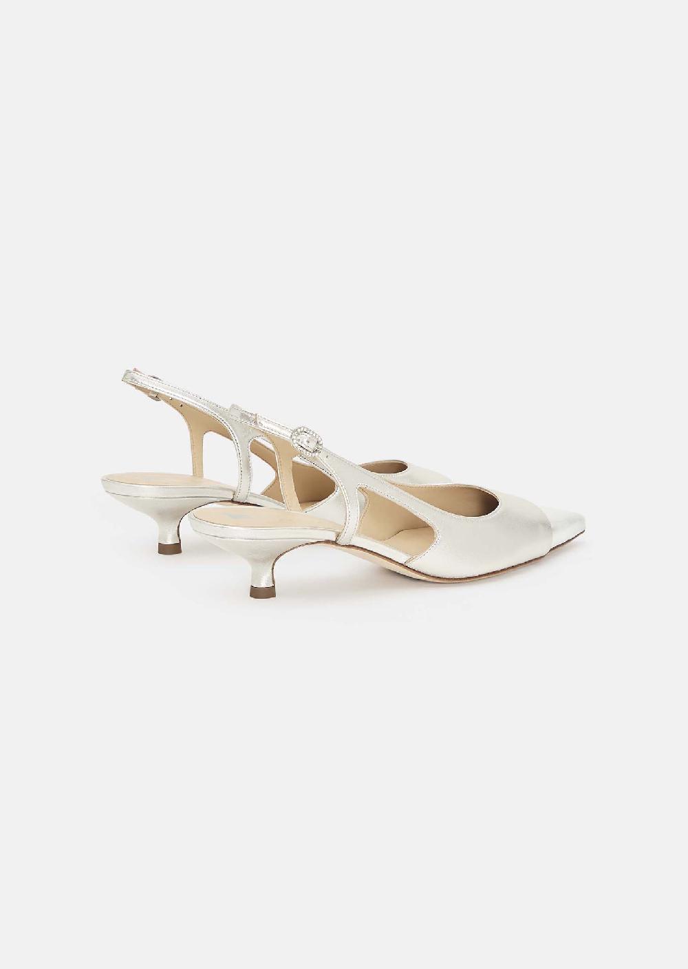 Tara Jarmon Escarpins Kaiaargentés En Cuir Métallique