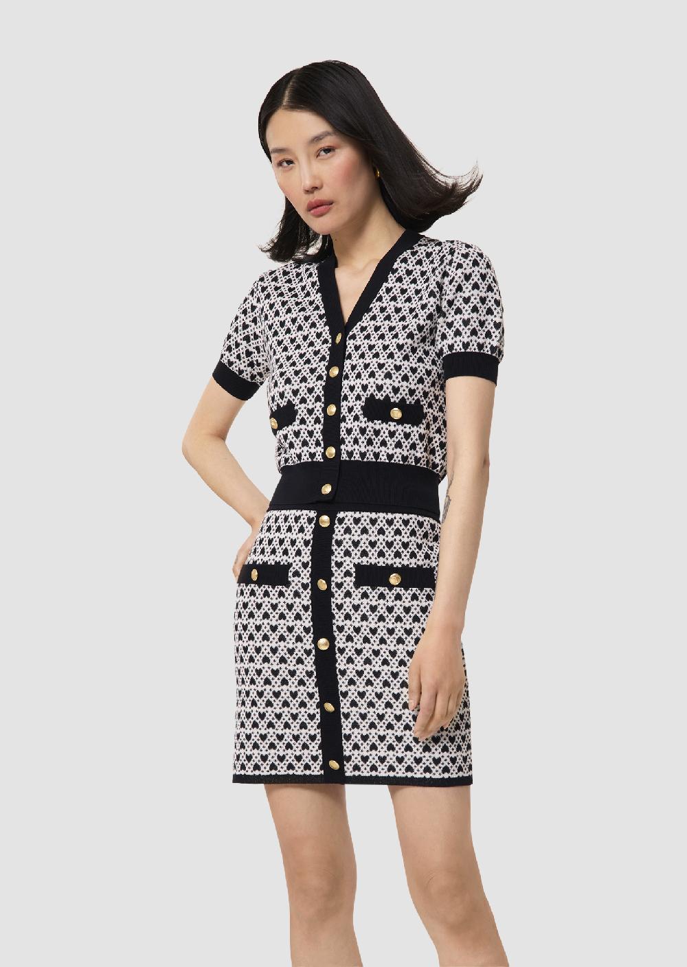 Tara Jarmon Gilet Gavrilécru En Coton En Jacquard Coeurs