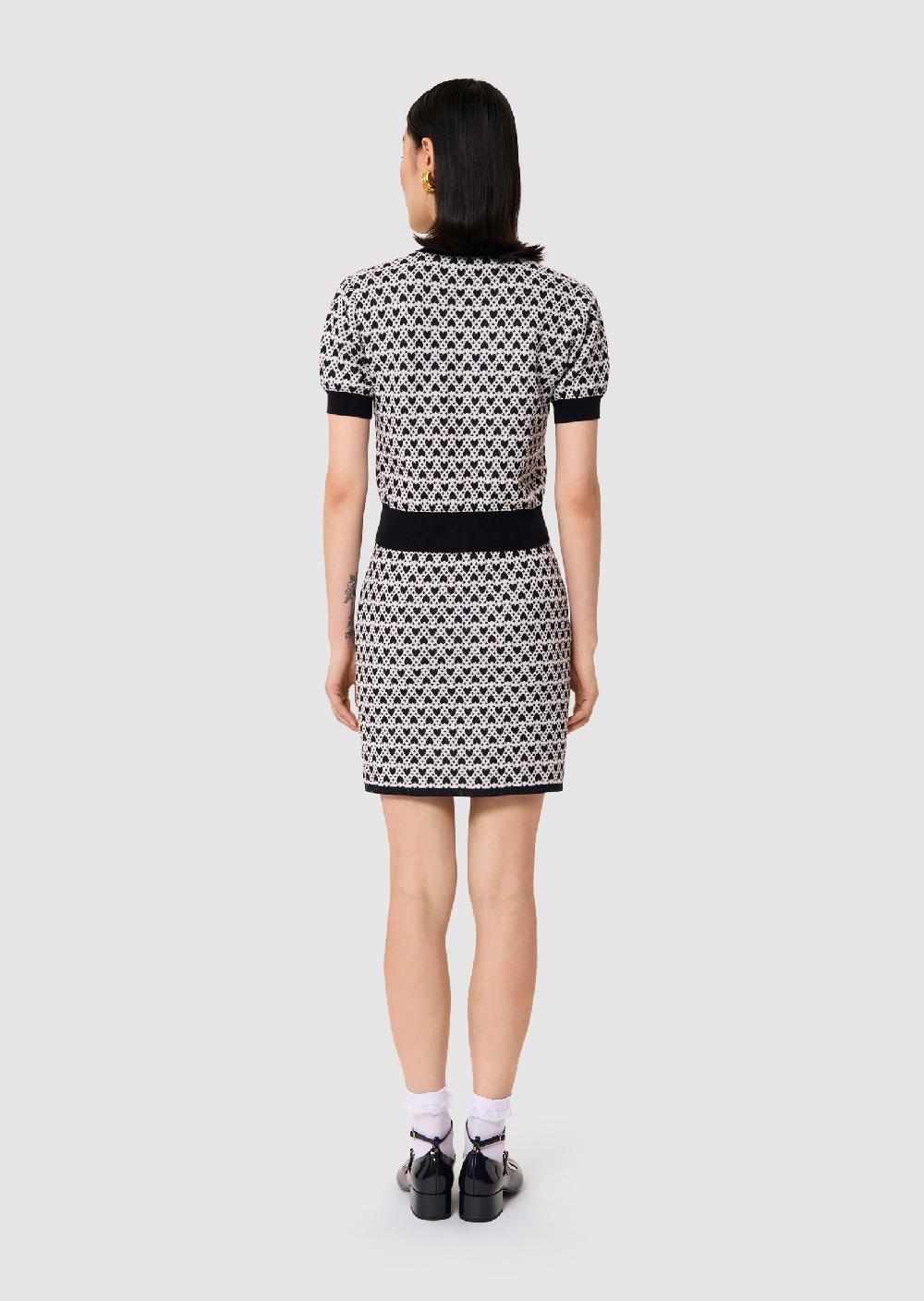 Tara Jarmon Gilet Gavrilécru En Coton En Jacquard Coeurs