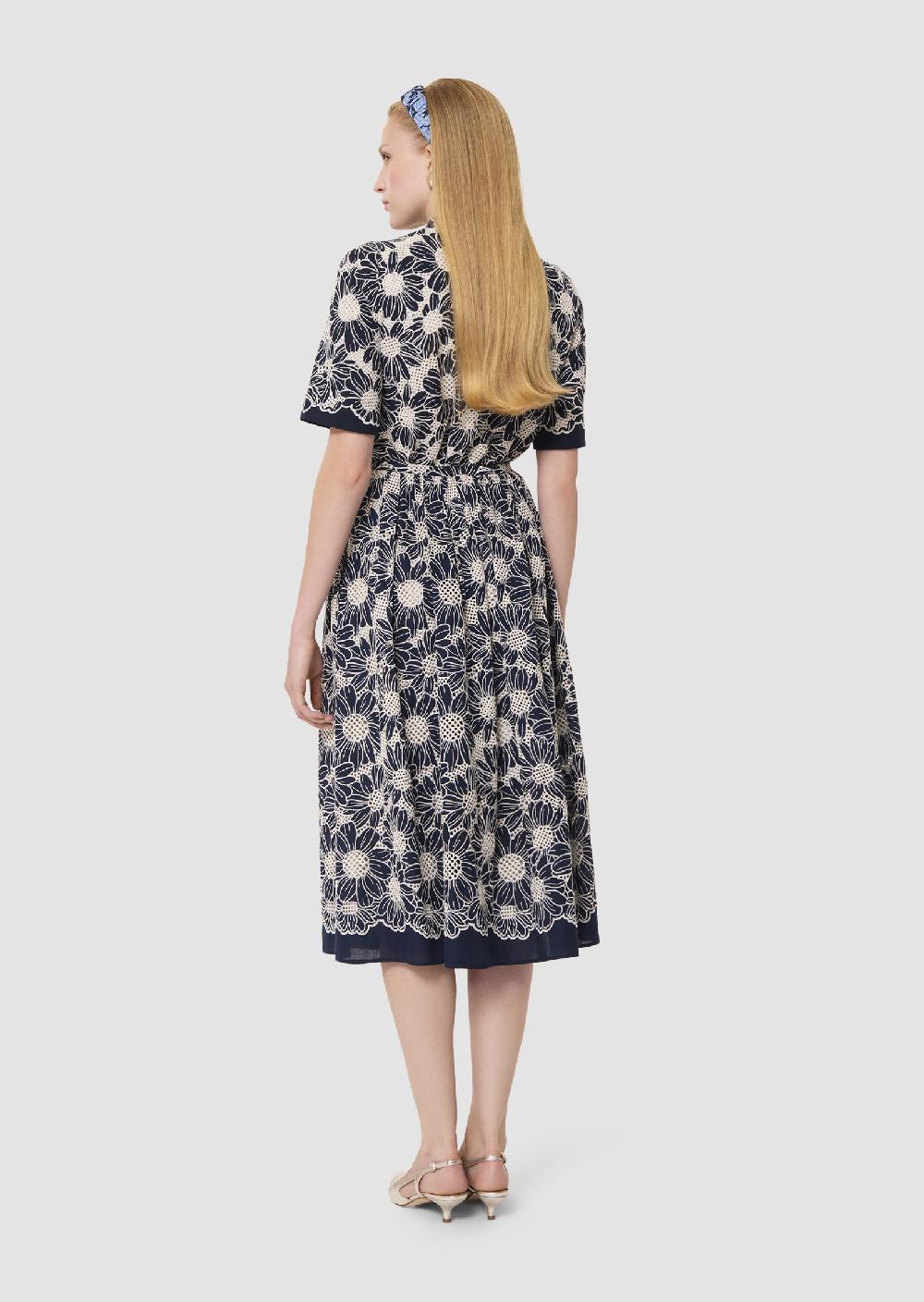 Tara Jarmon Jupe Juniobleu Nuit En Broderie Anglaise