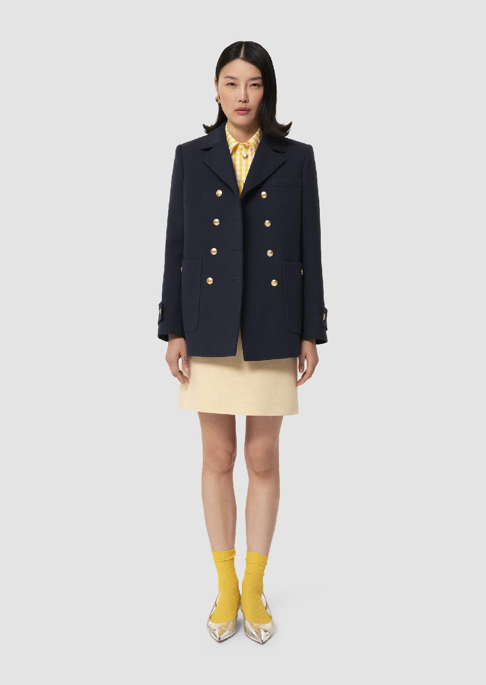 Tara Jarmon Manteau Manniebleu Nuit En Double Coton
