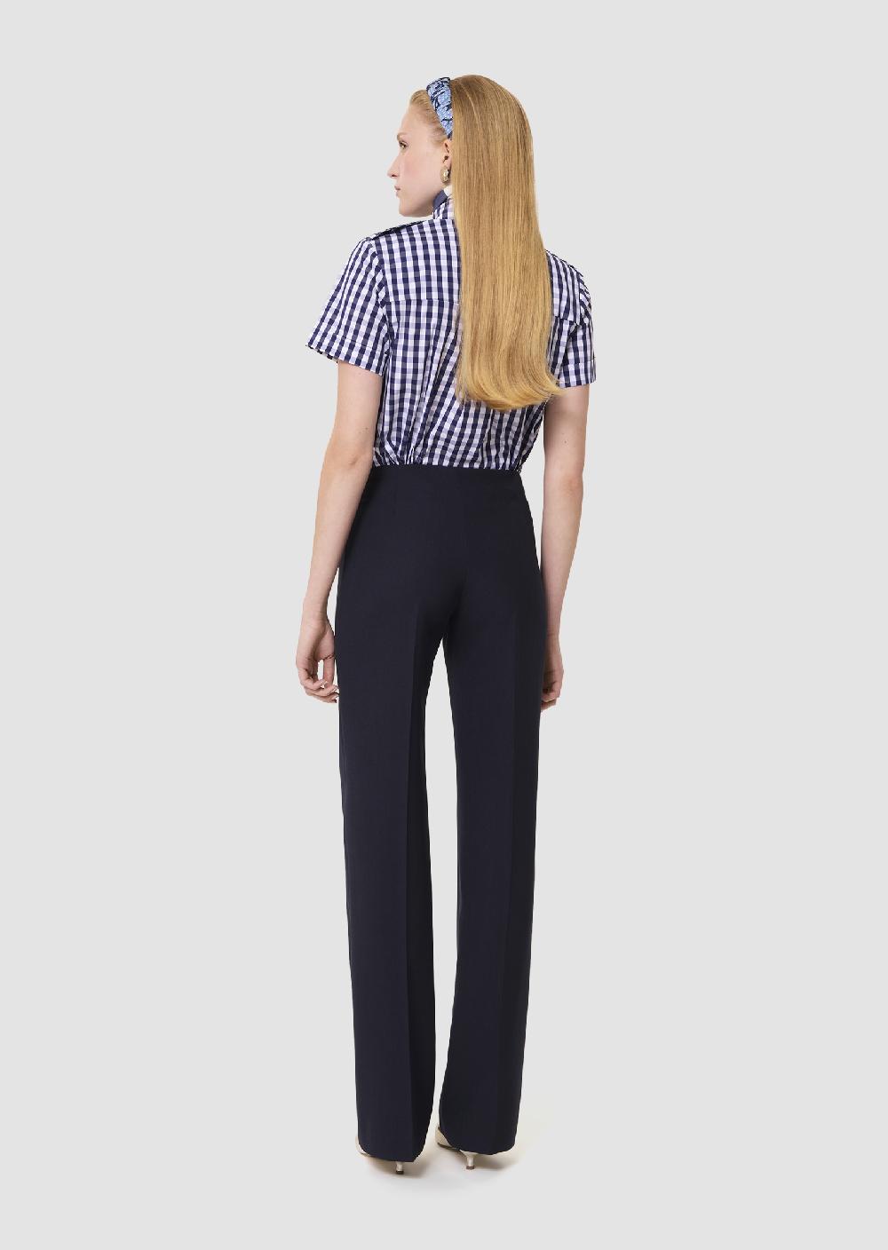 Tara Jarmon Pantalon Pepinobleu Nuit En Laine Tailleur