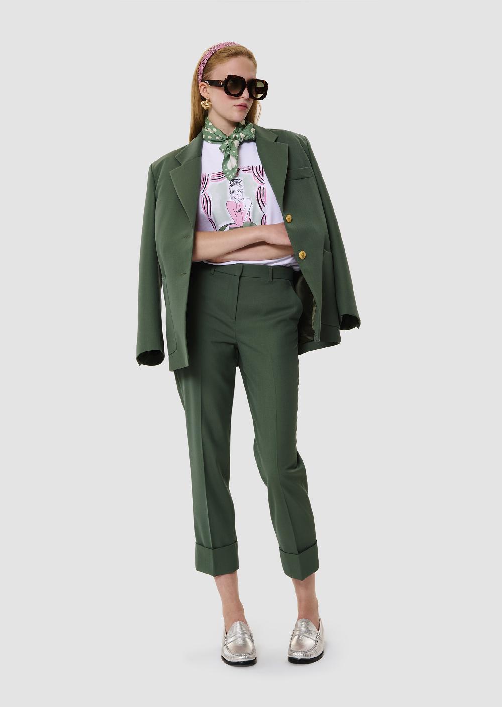 Tara Jarmon Pantalon Philippavert En Laine Tailleur