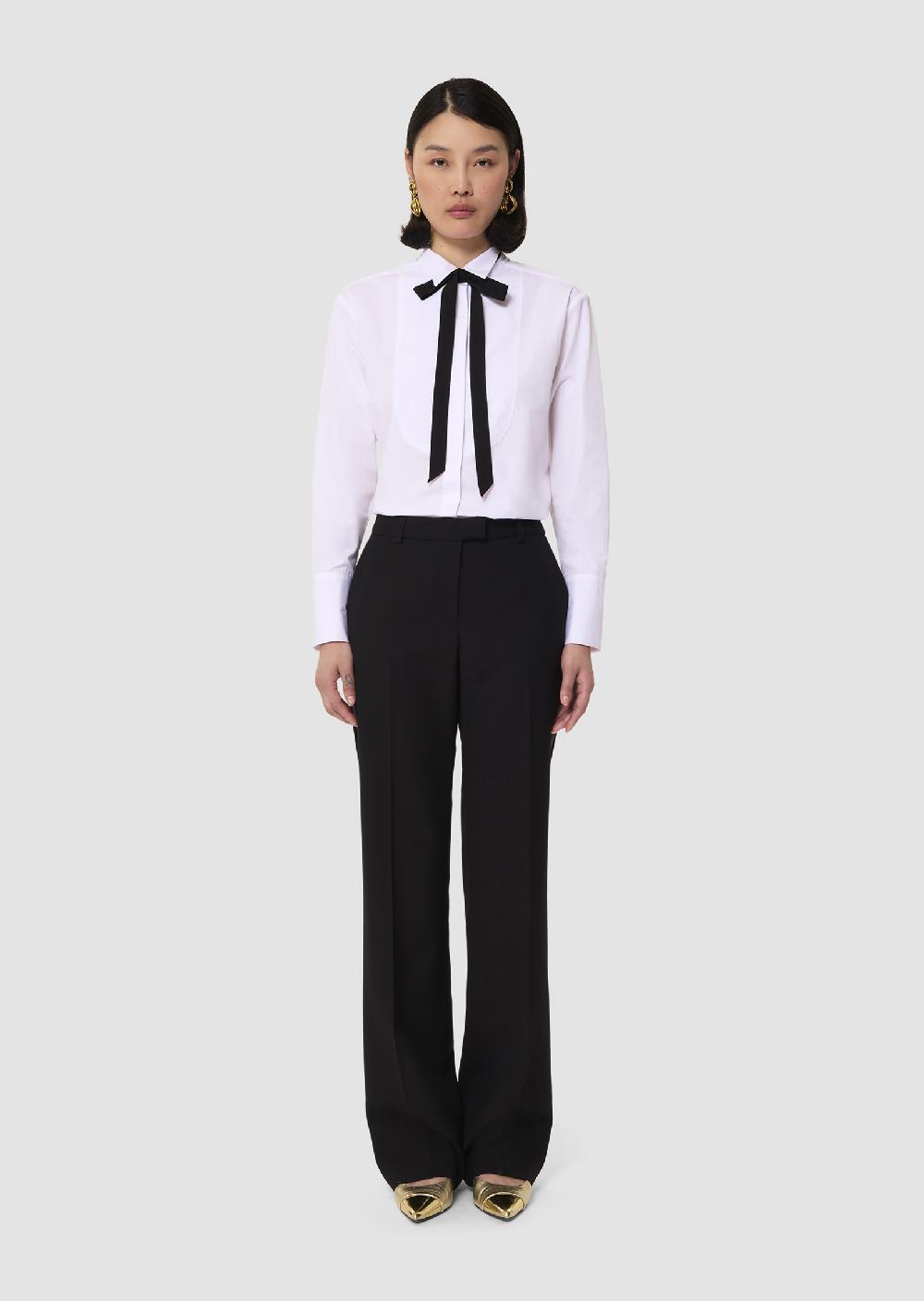 tara jarmon Pantalon Poupettenoir en toile tailleur
