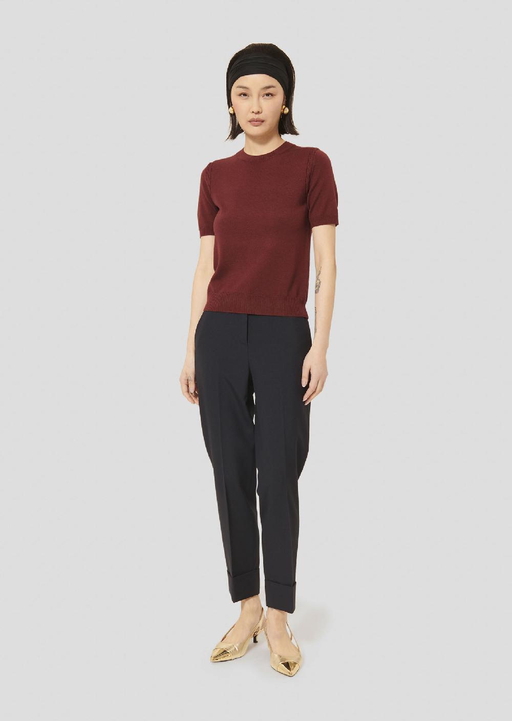 Tara Jarmon Pull Picabordeaux En Laine Merinos Extrafine