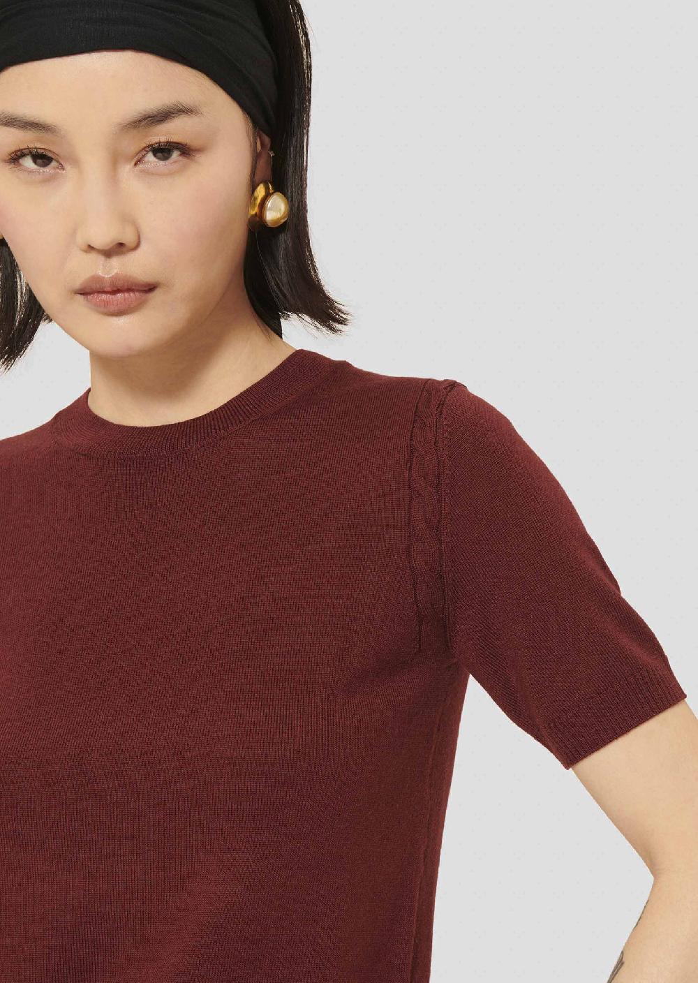 tara jarmon Pull Picabordeaux en laine merinos extrafine