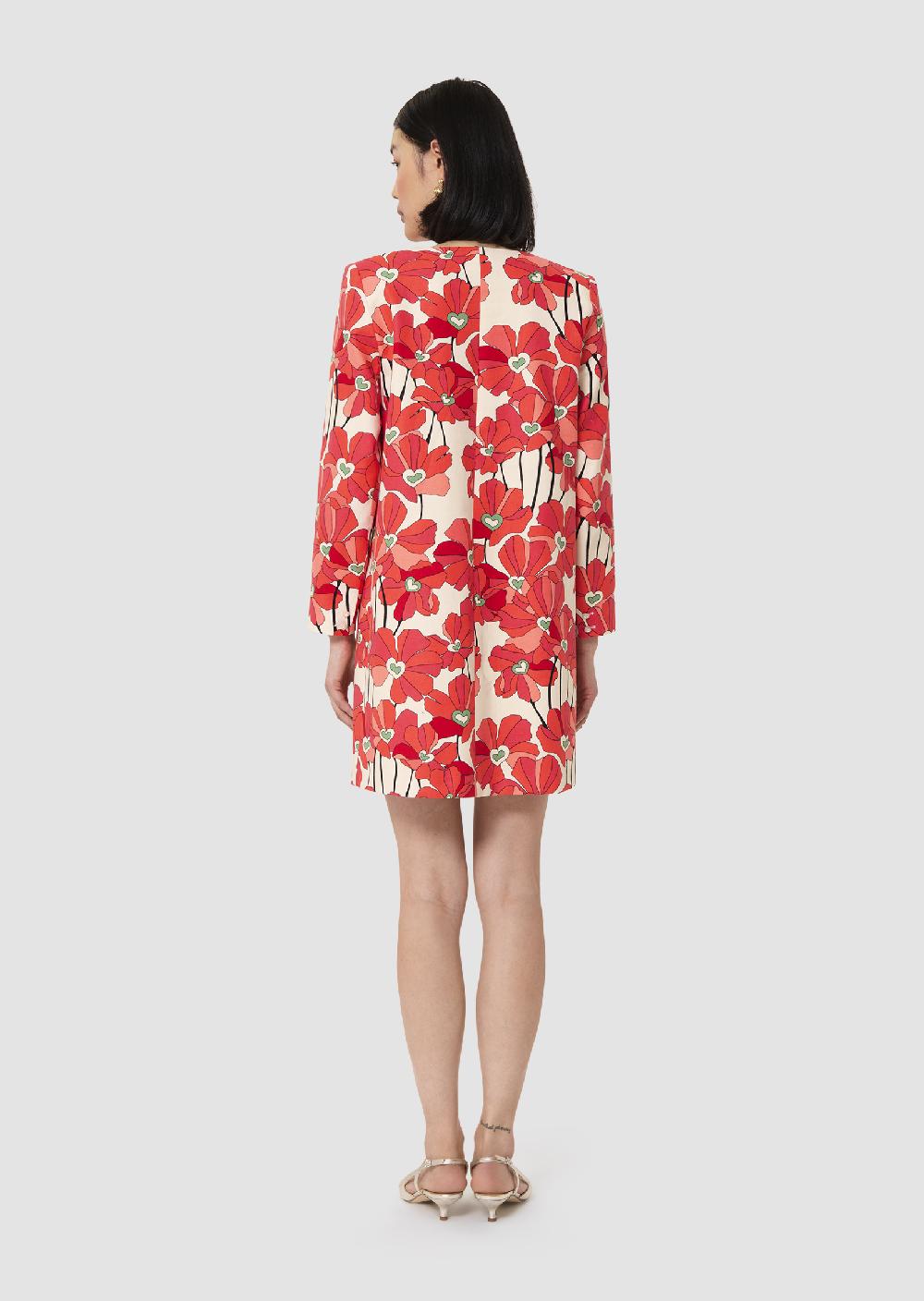 Tara Jarmon Robe Rhealarouge Imprimé Fleuri En Coton