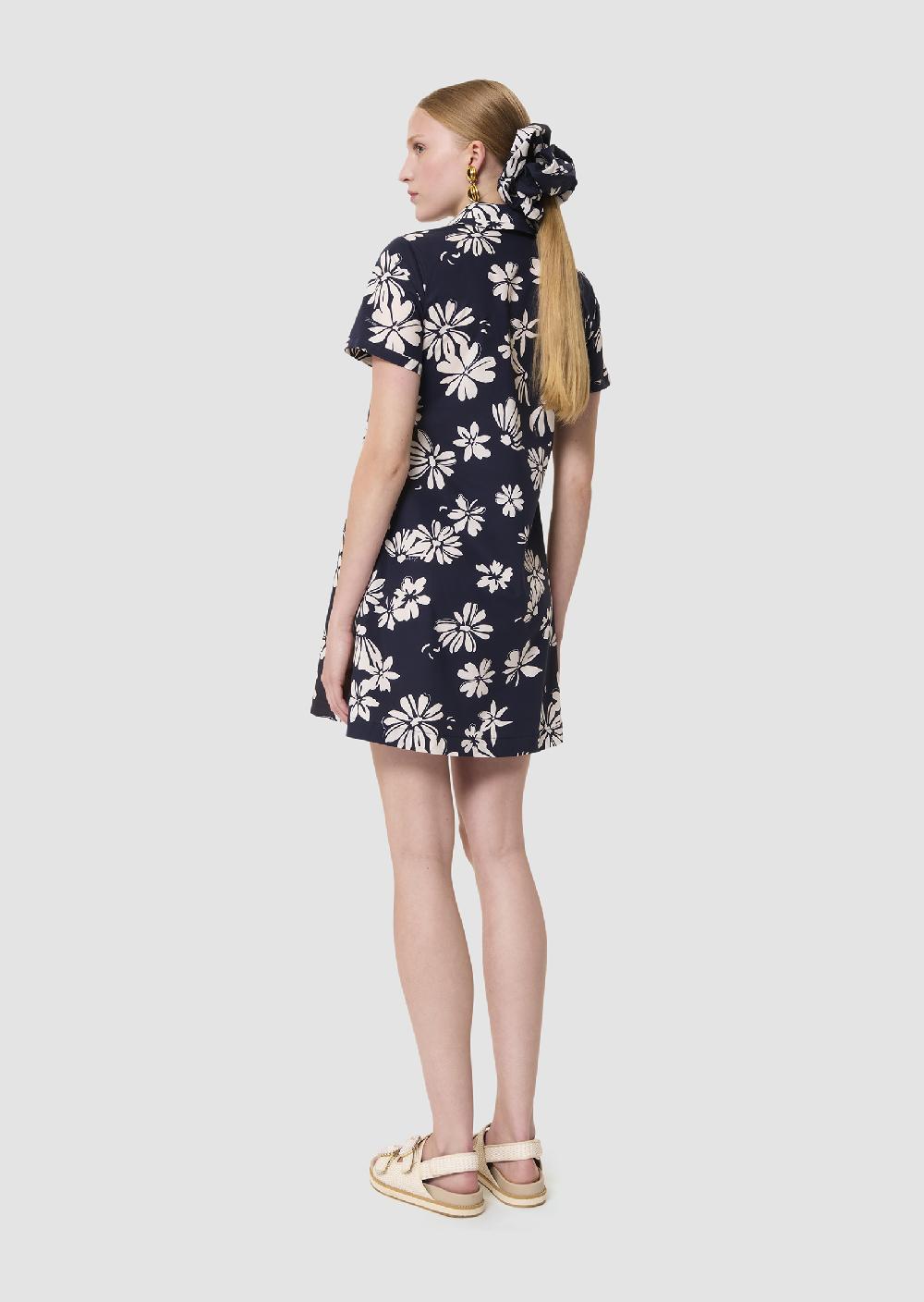 Tara Jarmon Robe Ritournellableu Nuit Imprimé Fleuri