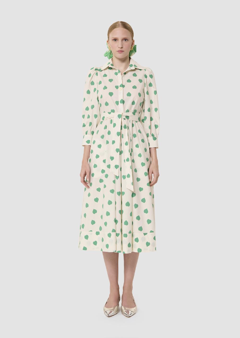 Tara Jarmon Robe Rivoltineécrue Imprimé Coeurs En Popeline