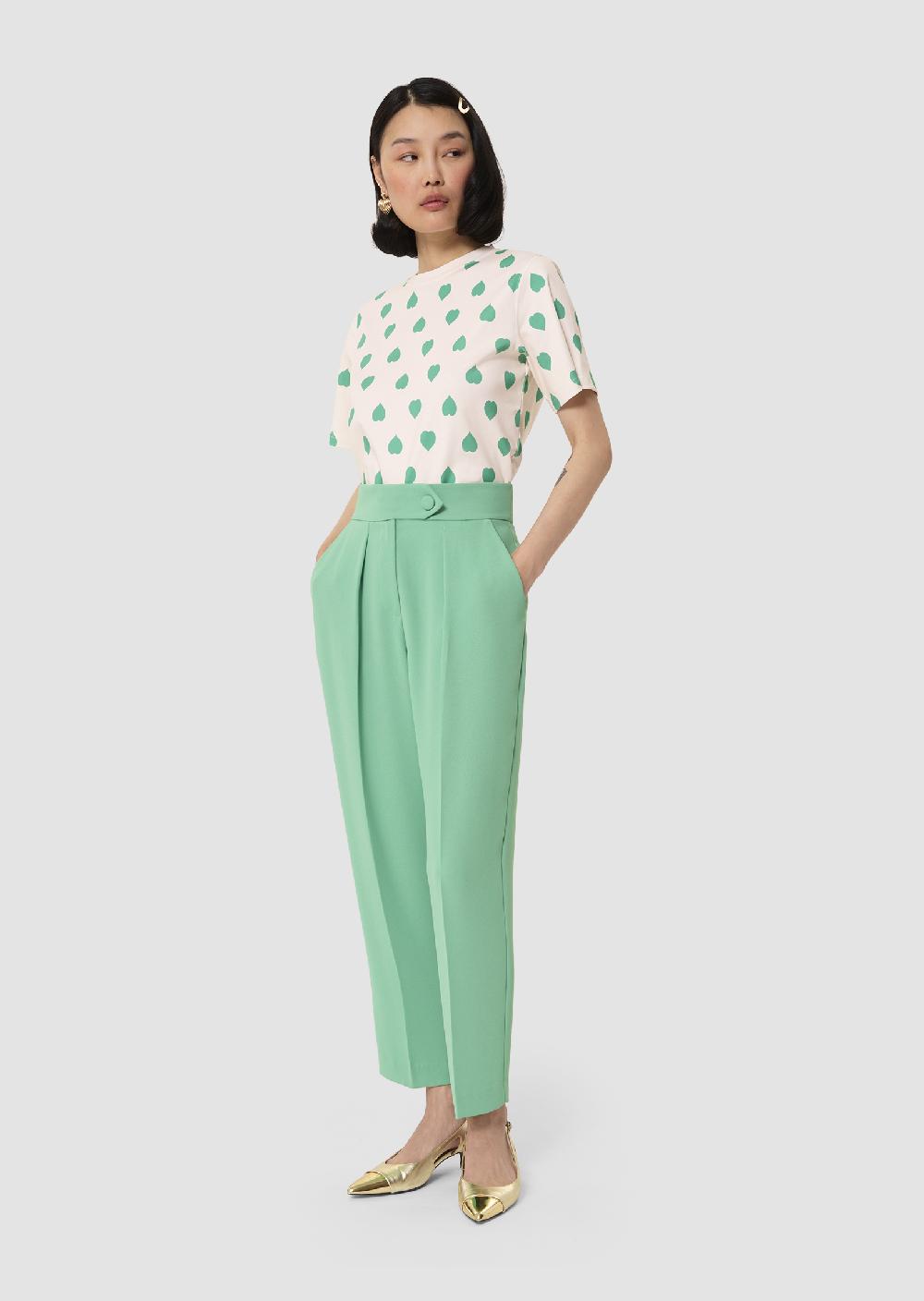 Tara Jarmon T-shirt Taralovelyécru Imprimé Coeurs Verts