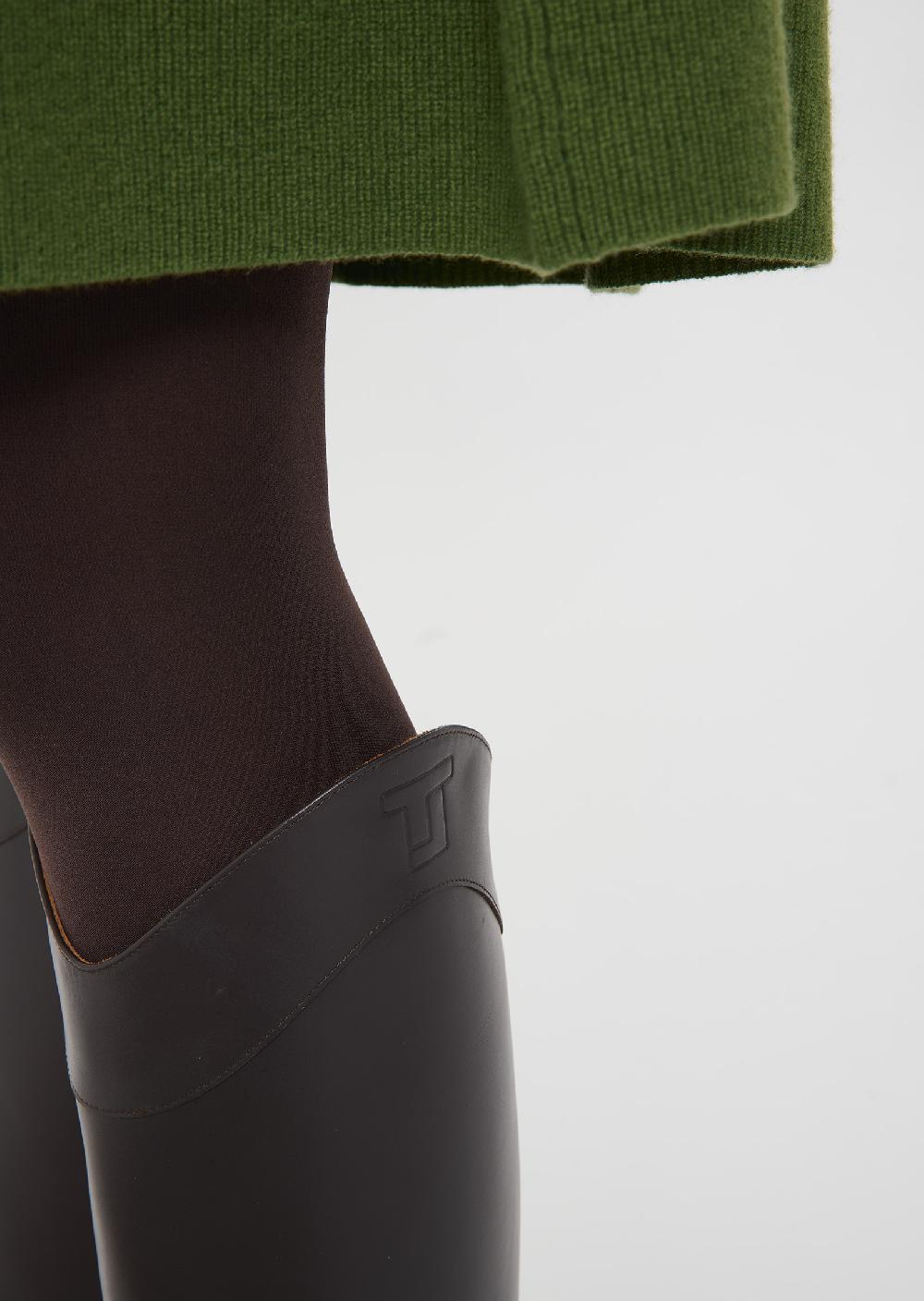 Tara Jarmon Bottes Kayleighmarrons En Cuir