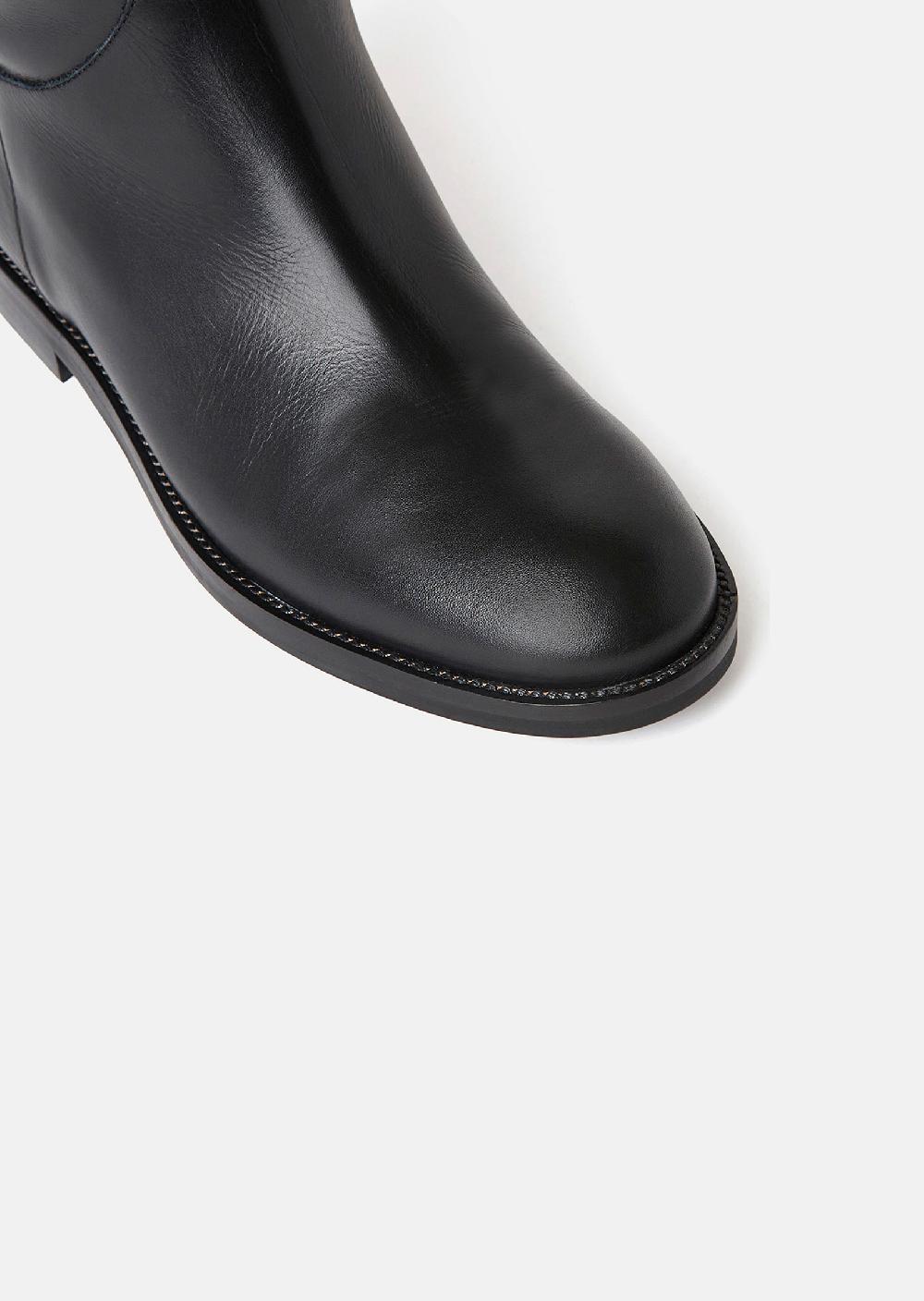 Tara Jarmon Bottes Kayleighnoires En Cuir