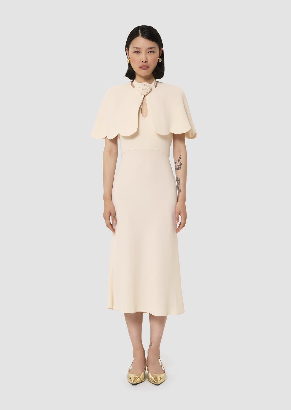 Tara Jarmon Cape Valentinieécrue En Crêpe