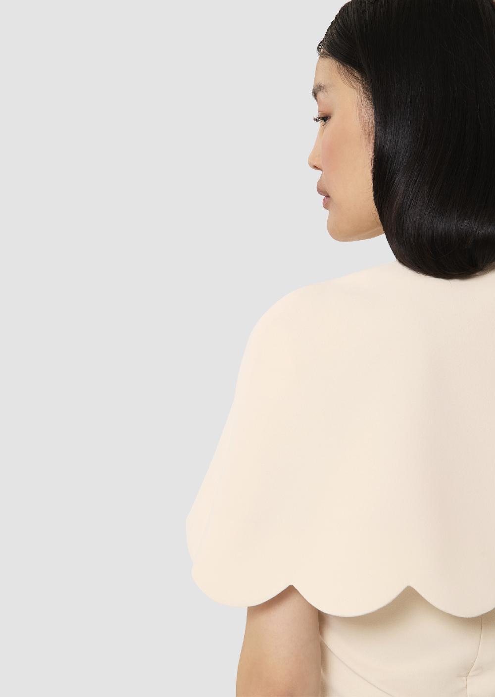 Tara Jarmon Cape Valentinieécrue En Crêpe