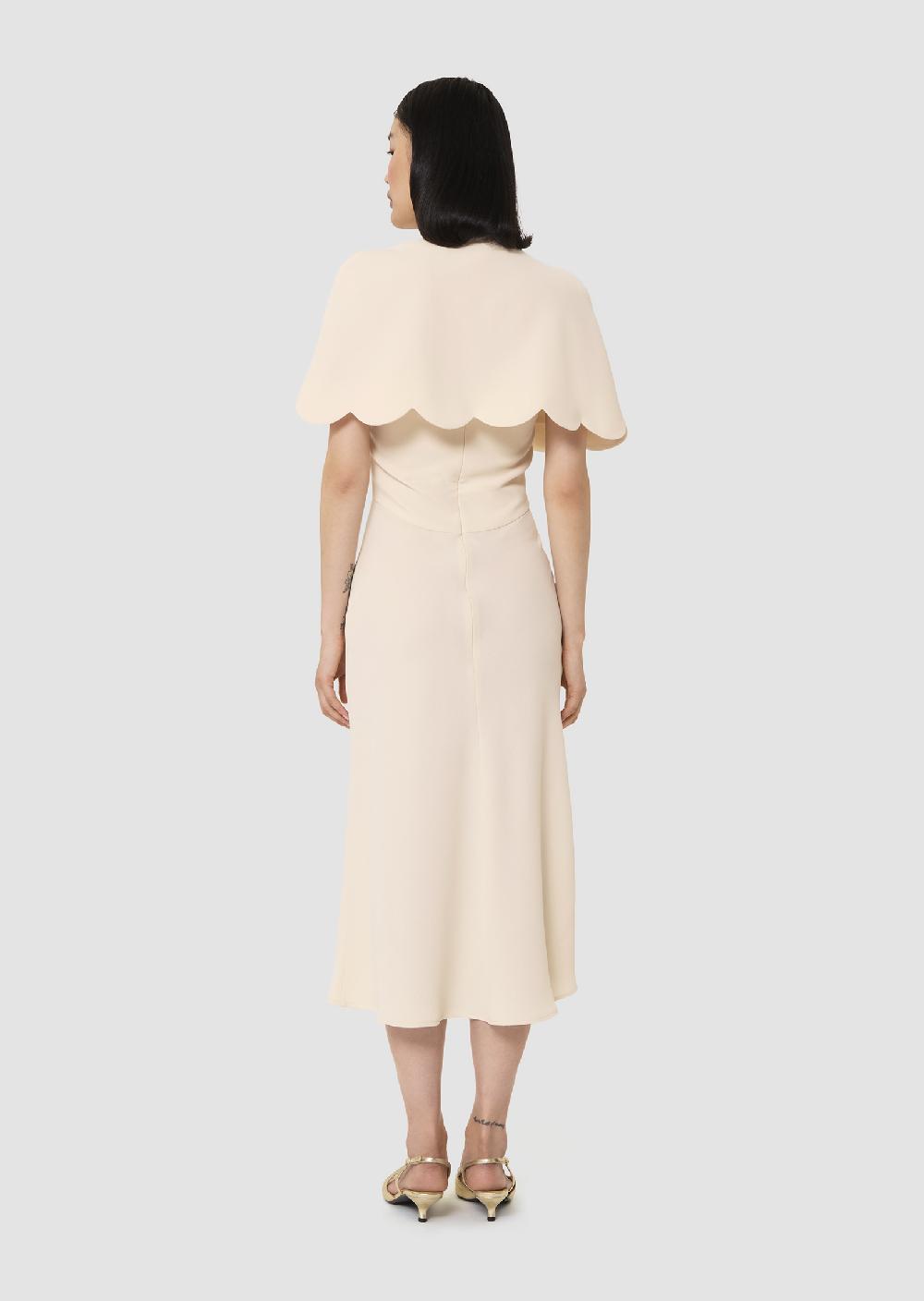 Tara Jarmon Cape Valentinieécrue En Crêpe