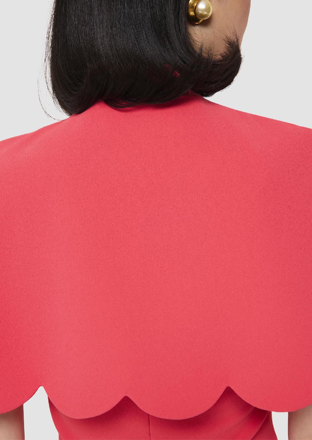 Tara Jarmon Cape Valentinierouge En Crêpe