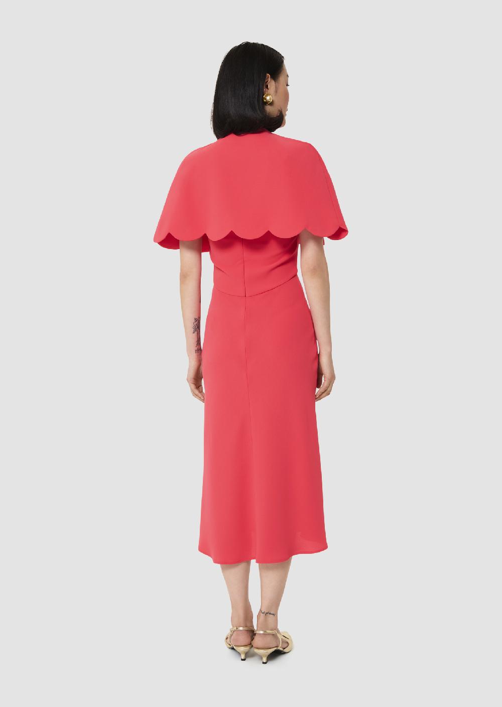 Tara Jarmon Cape Valentinierouge En Crêpe