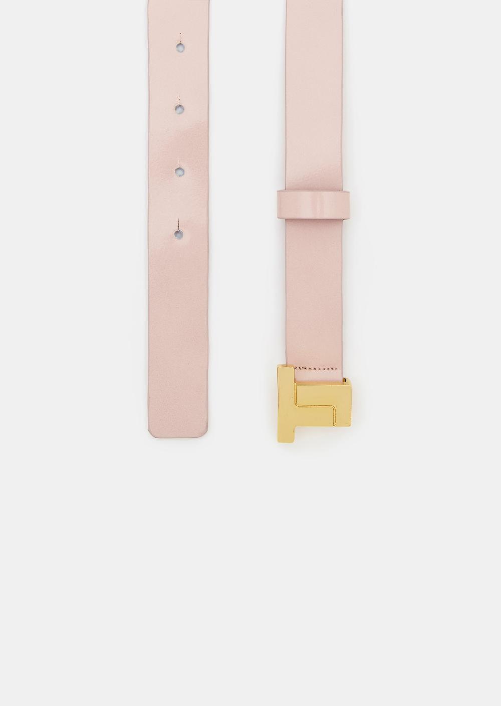 Tara Jarmon Ceinture 8 Bis Minirose En Cuir Lisse