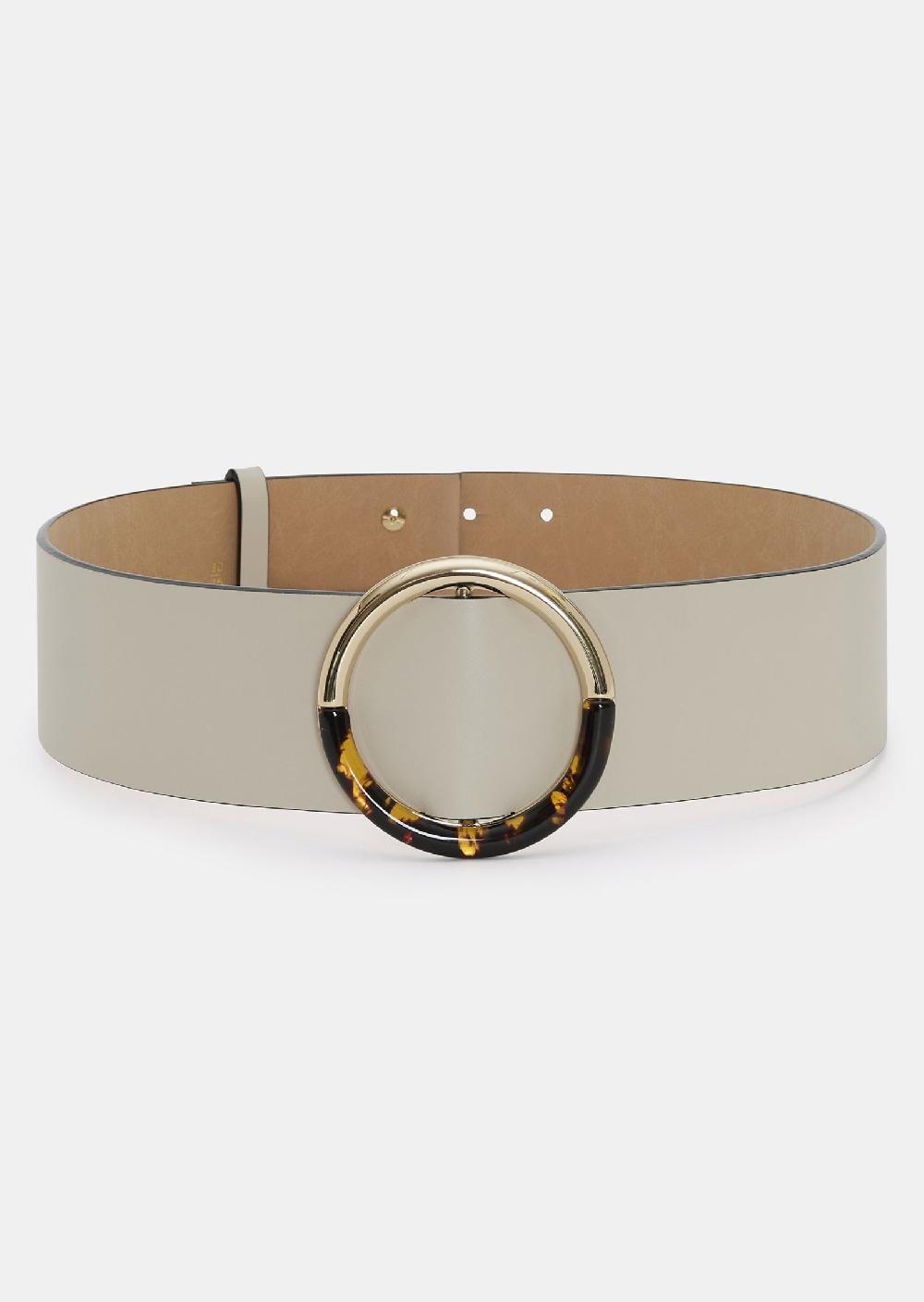 Tara Jarmon Ceinture Laurenécrue En Cuir Lisse