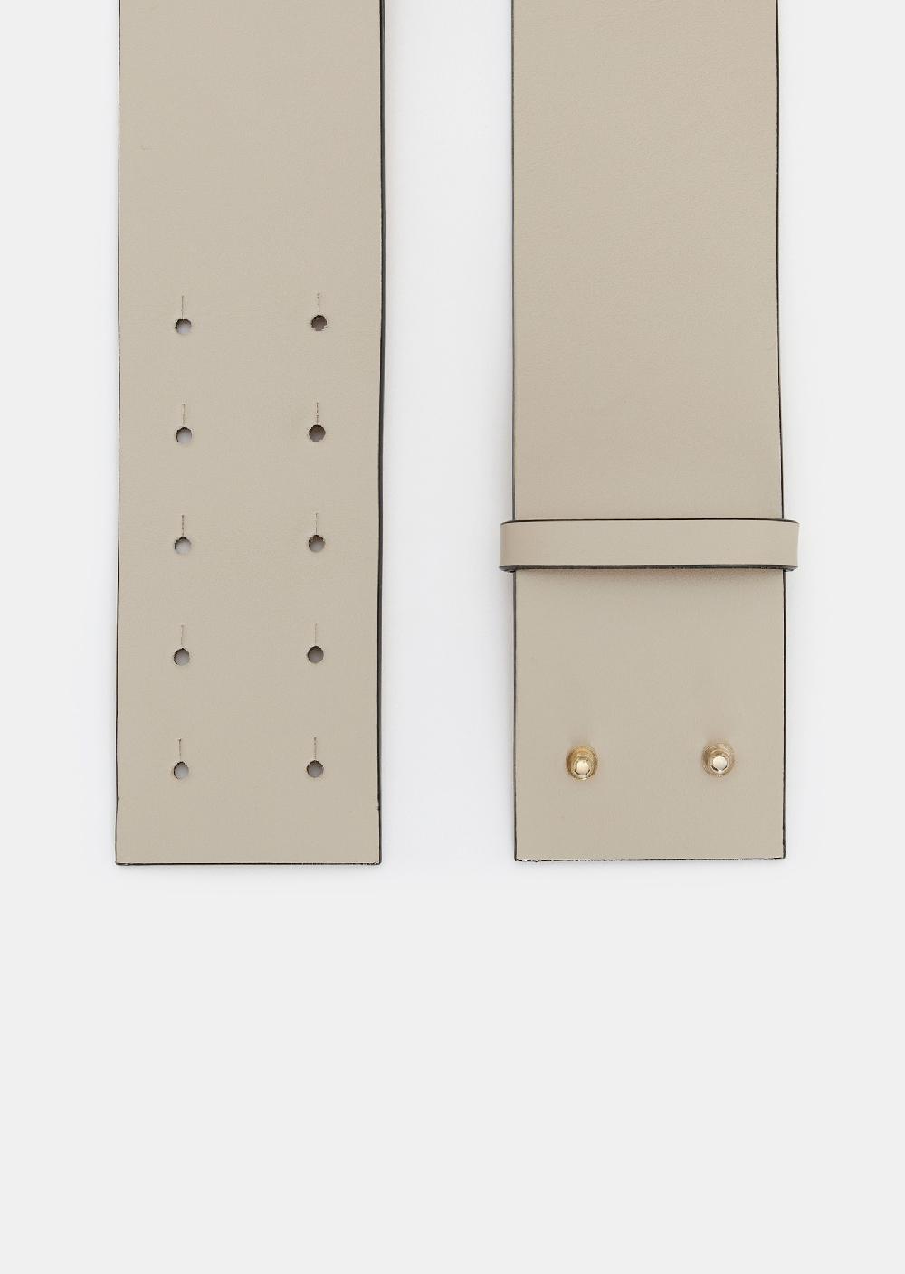 Tara Jarmon Ceinture Laurenécrue En Cuir Lisse