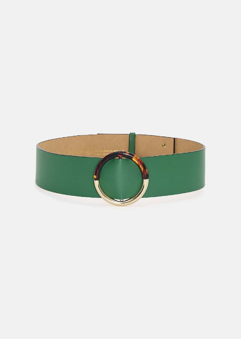 tara jarmon Ceinture Laurenverte en cuir