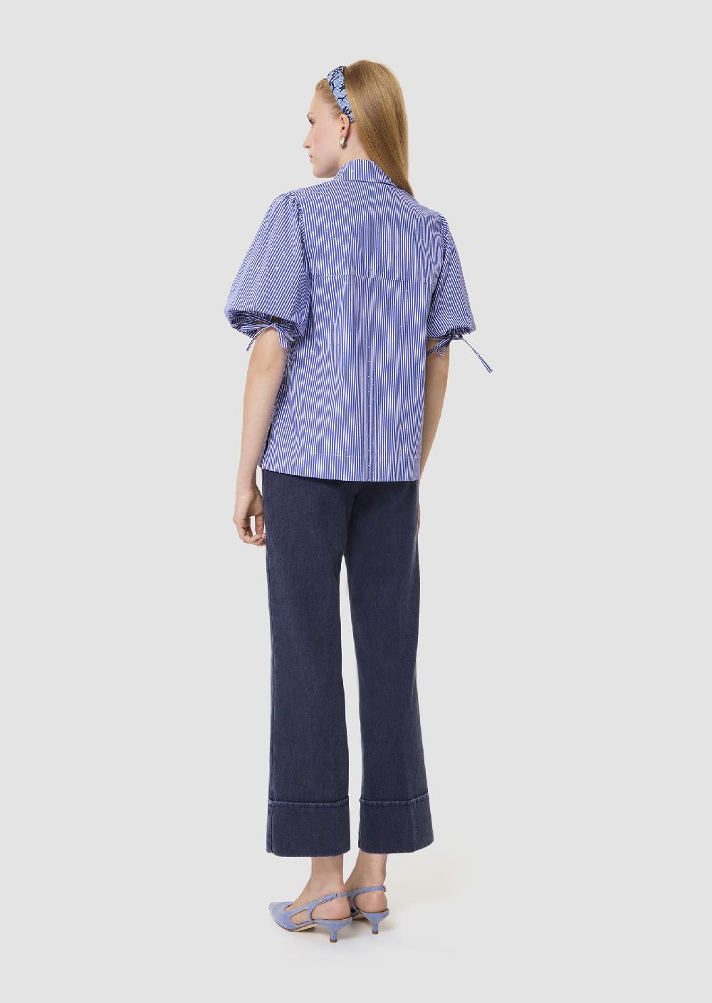 Tara Jarmon Chemise Calybleue à Rayures Et Strass