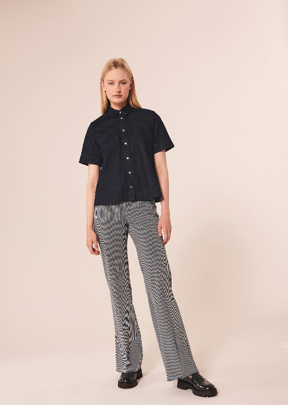 Tara Jarmon Chemise Camiliableu Marine En Denim