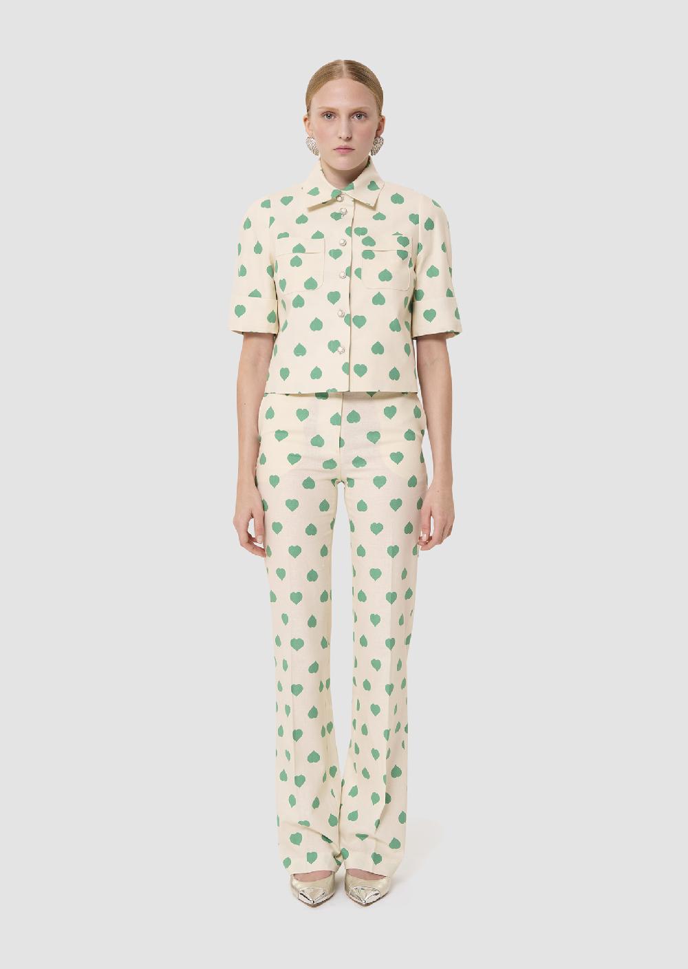 Tara Jarmon Chemise Christineécrue Imprimé Coeurs