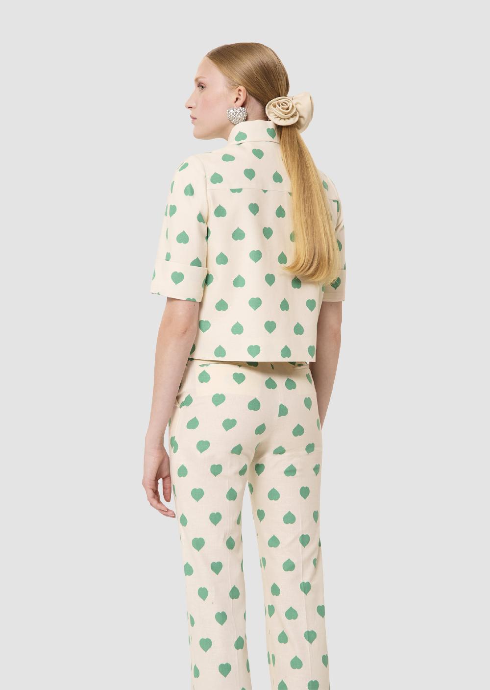 Tara Jarmon Chemise Christineécrue Imprimé Coeurs