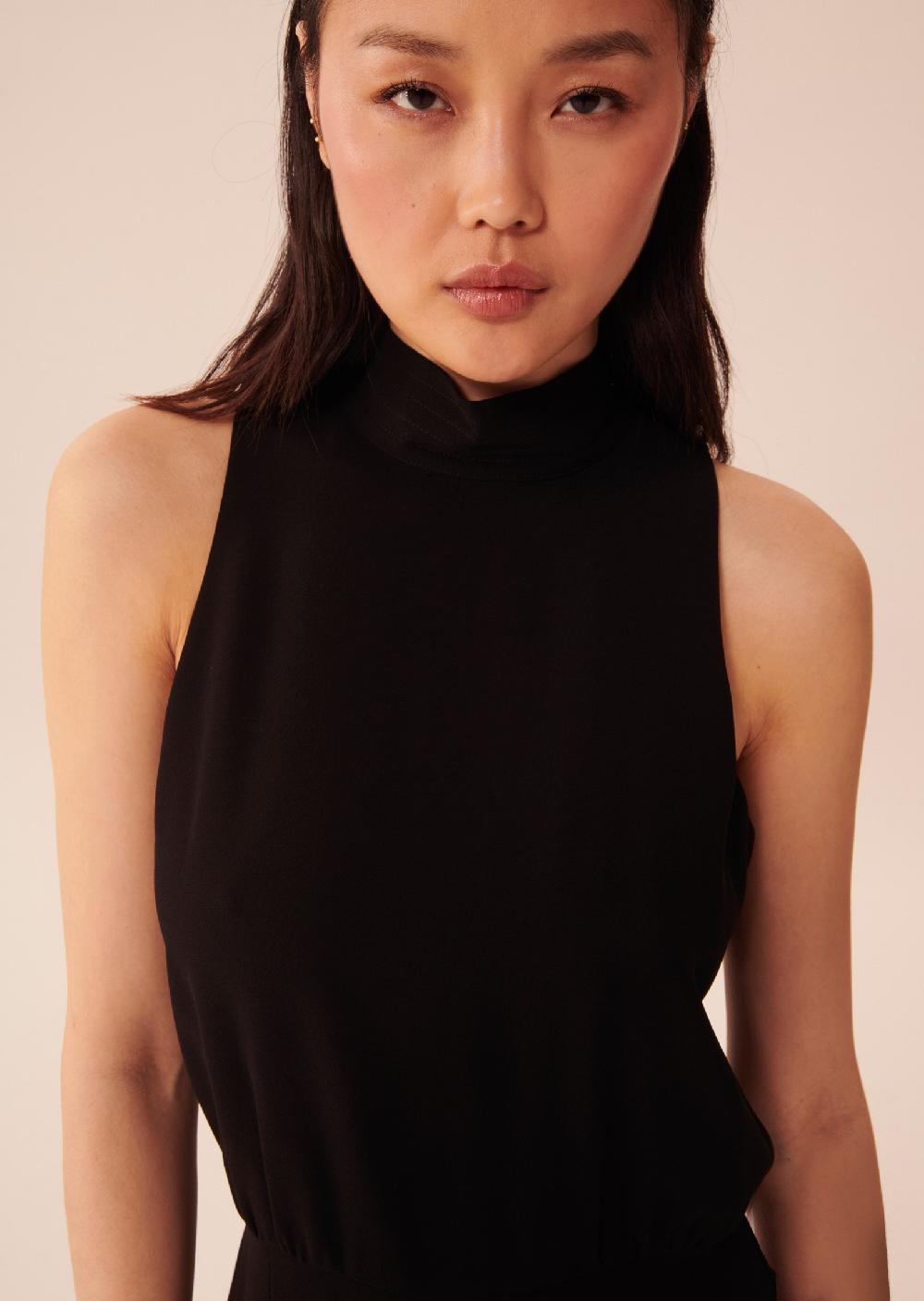 Tara Jarmon Combinaison Cecilenoire En Crêpe