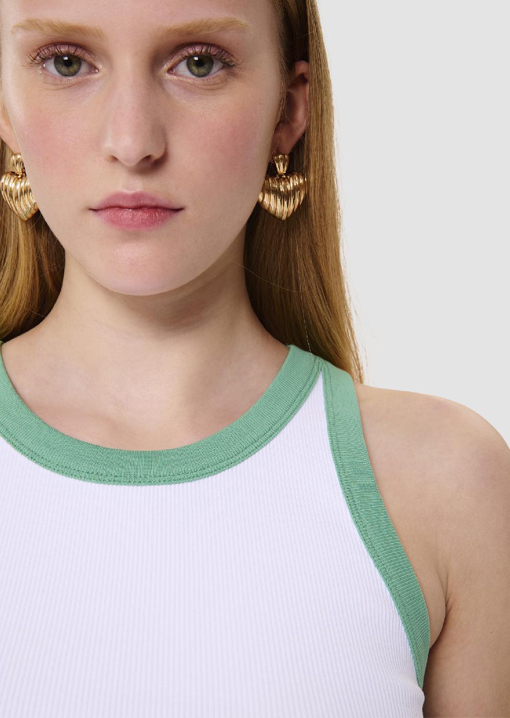 Tara Jarmon Débardeur Trishécru Côtelé