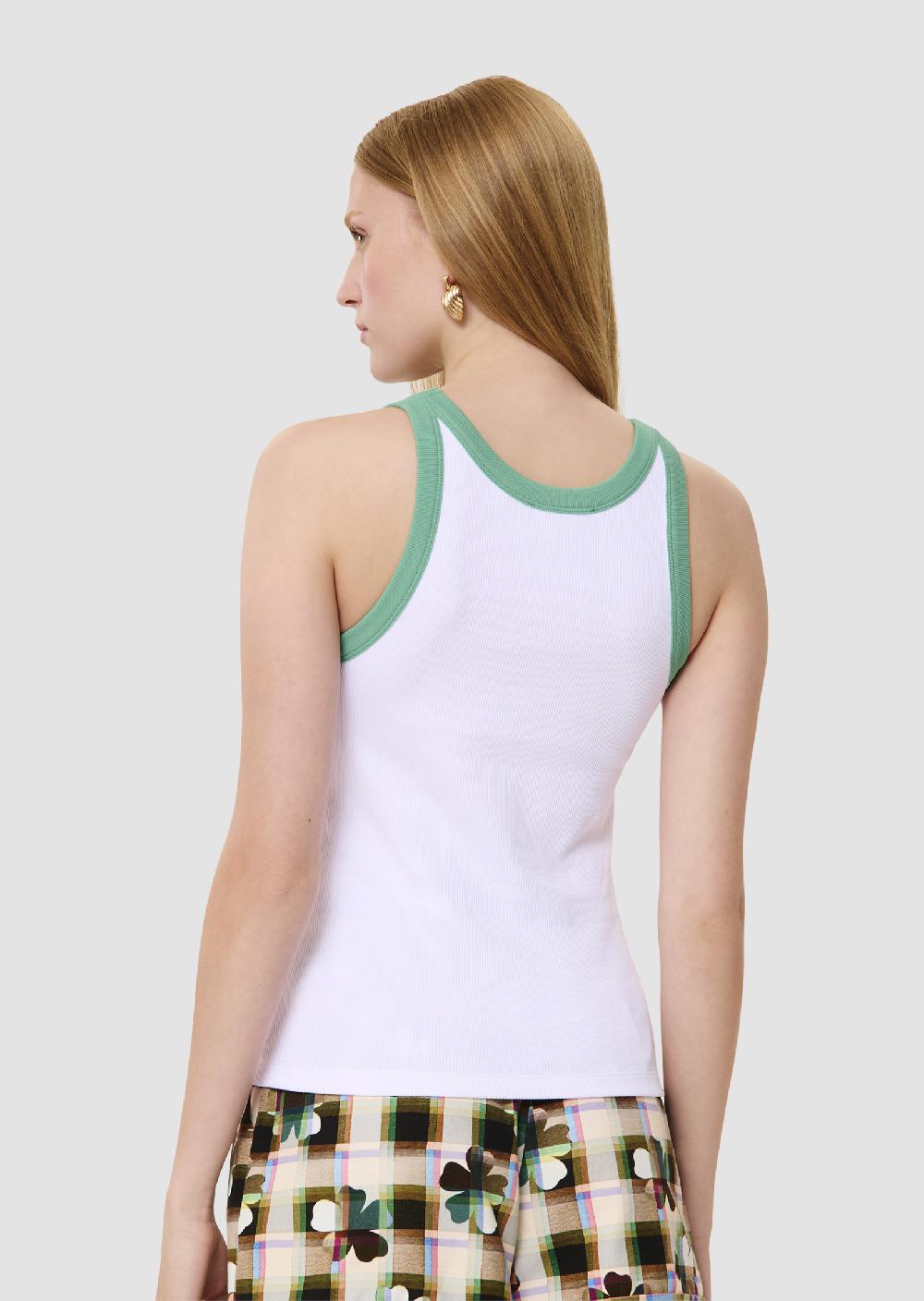 Tara Jarmon Débardeur Trishécru Côtelé