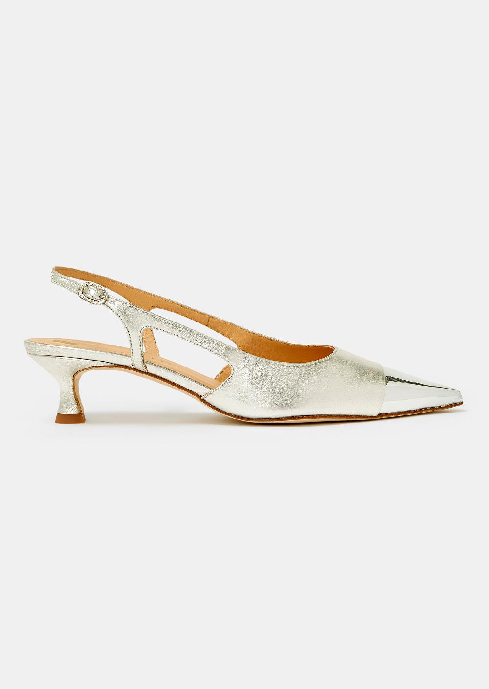 Tara Jarmon Escarpins Kaiaargentés En Cuir