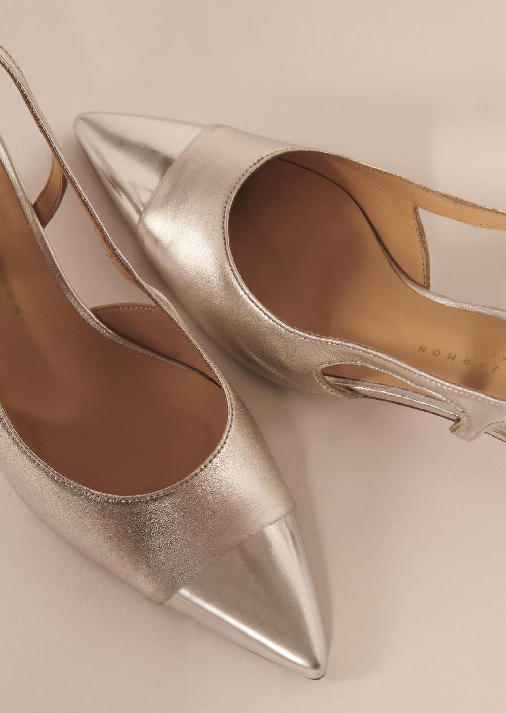 tara jarmon Escarpins Kaiaargentés en cuir