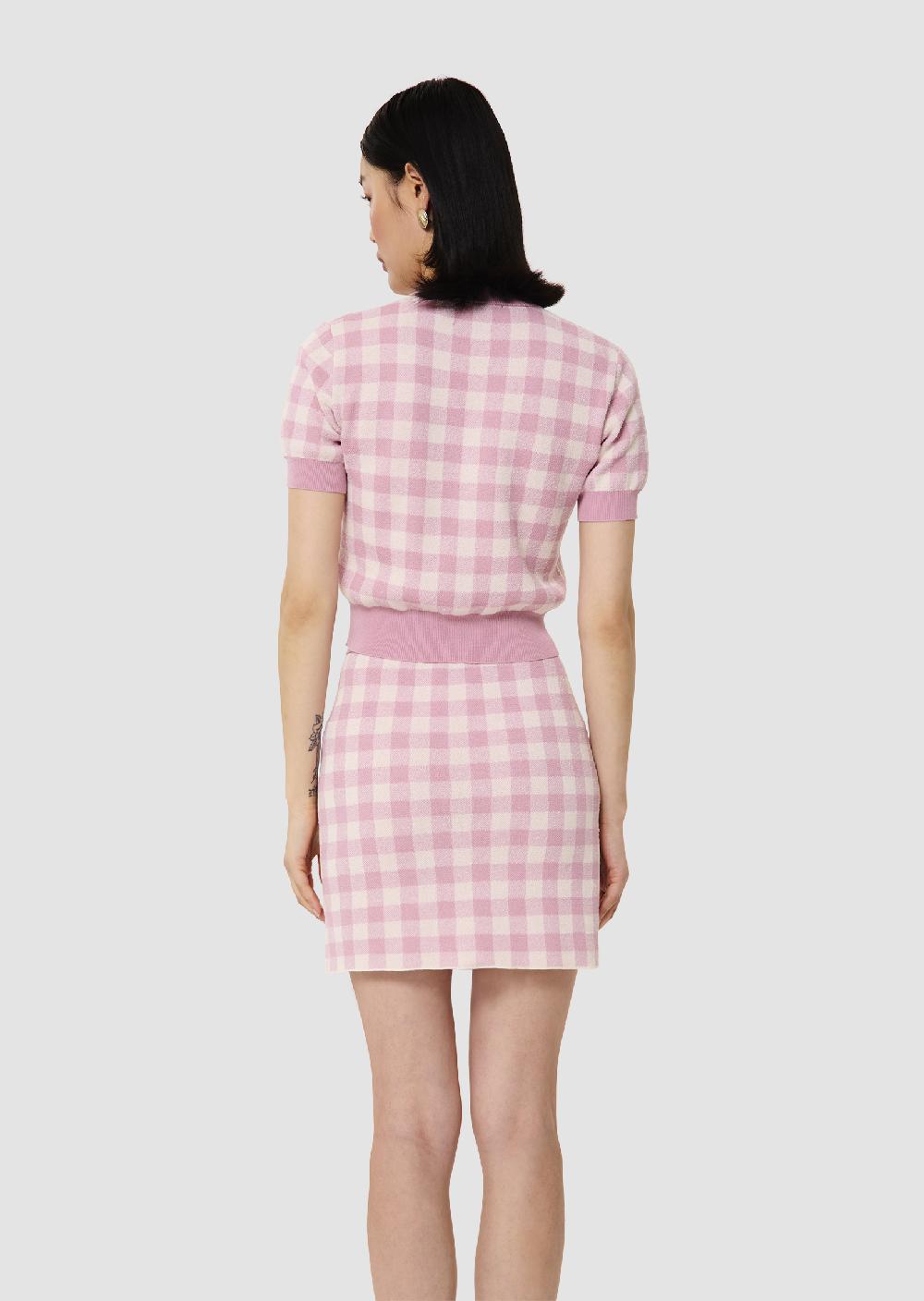Tara Jarmon Gilet Gavrilrose En Vichy