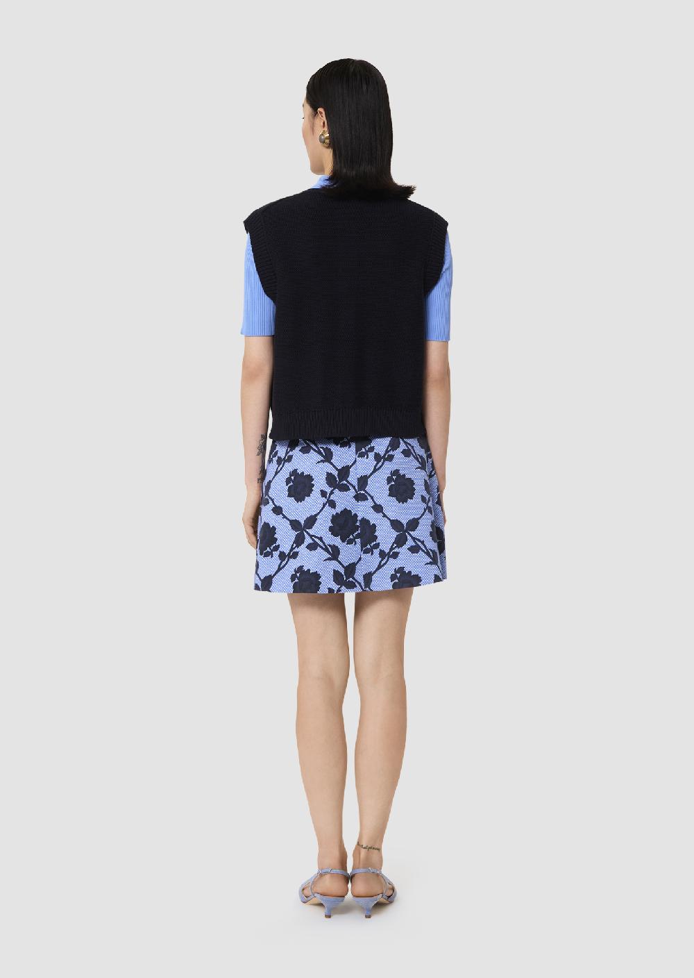 Tara Jarmon Gilet Gillbleu Nuit En Coton