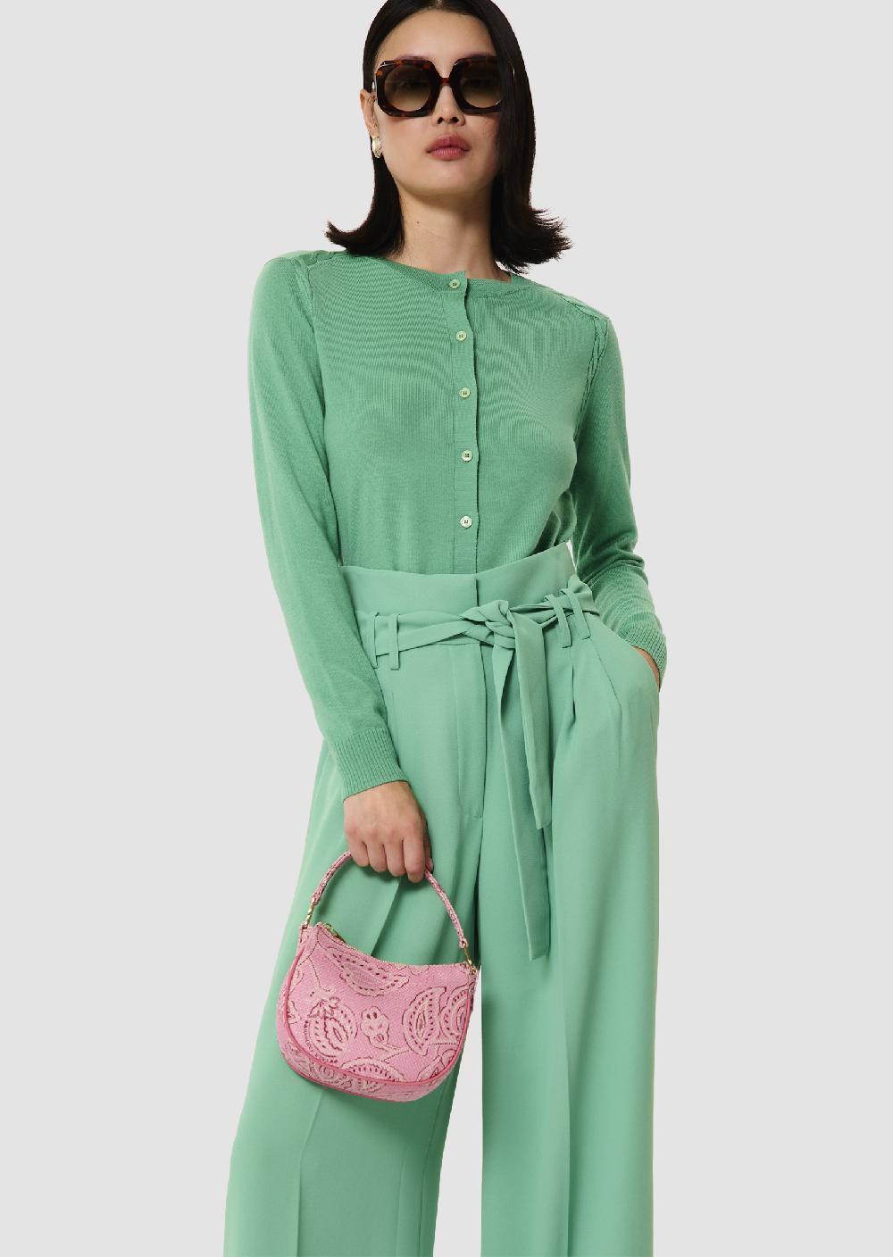 tara jarmon Gilet Ginnovert en laine merinos