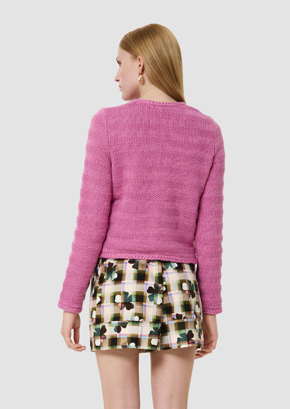 Tara Jarmon Gilet Giudarose En Laine Et Coton
