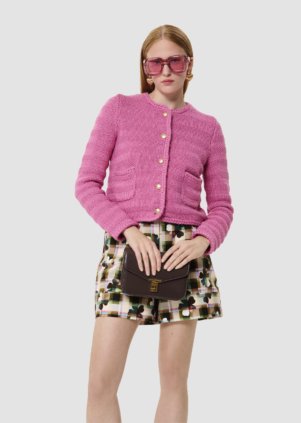 tara jarmon Gilet Giudarose en laine et coton