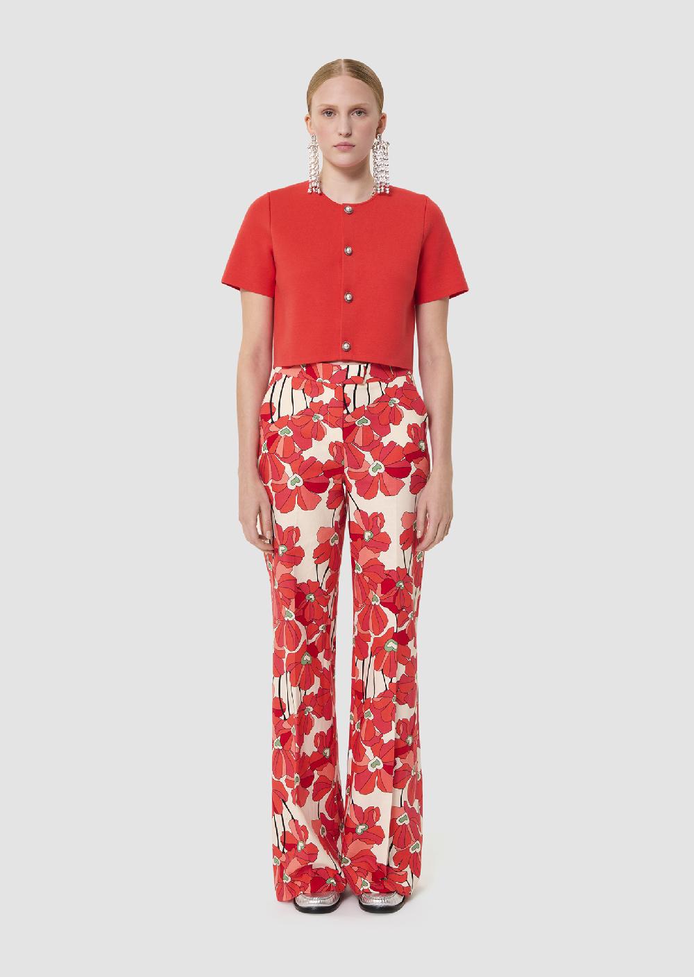 Tara Jarmon Gilet Glitterrouge En Maille