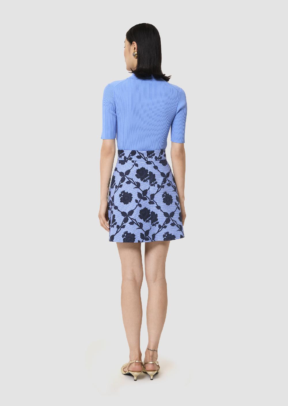Tara Jarmon Jupe Jainableue En Jacquard