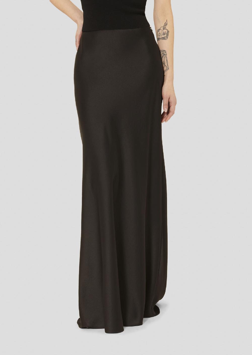 Tara Jarmon Jupe Jestanoire En Satin Fluide