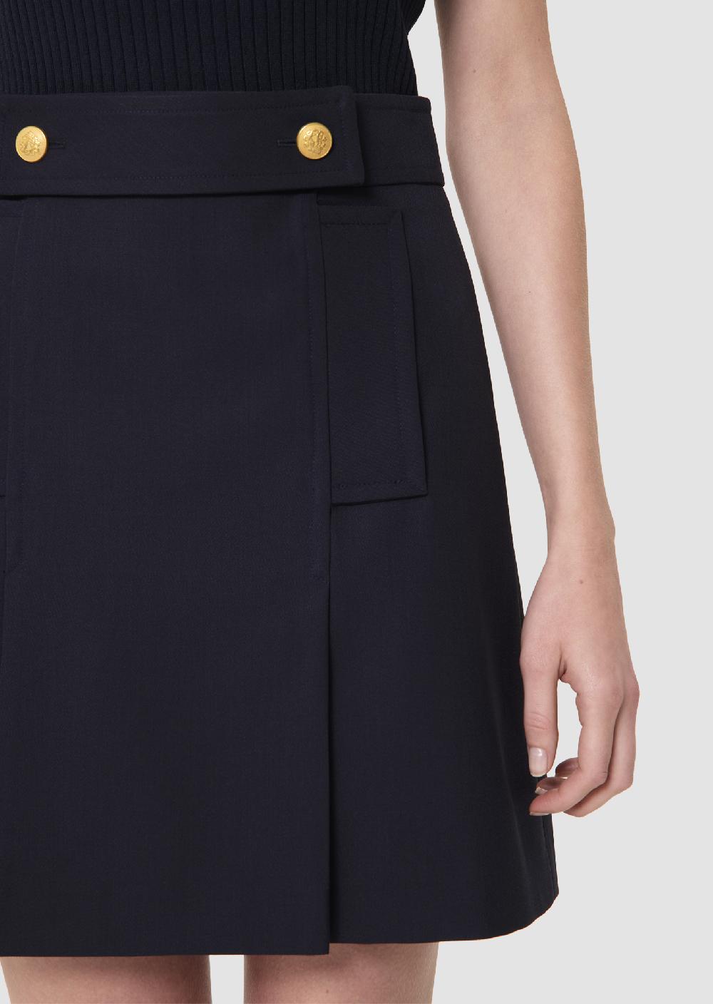 Tara Jarmon Jupe Jimmybleu Nuit En Laine Tailleur