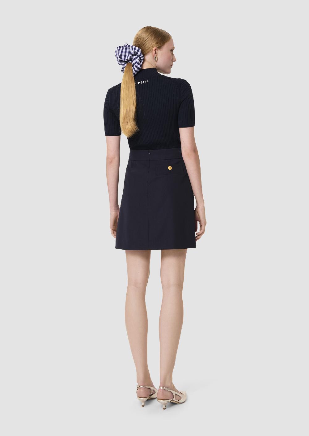 Tara Jarmon Jupe Jimmybleu Nuit En Laine Tailleur