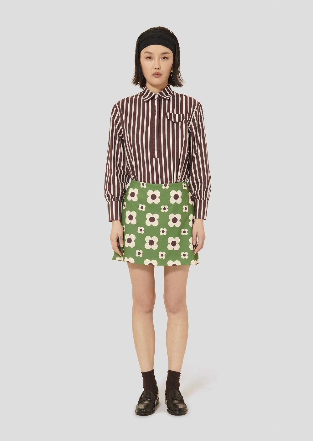 Tara Jarmon Jupe Josiaverte Imprimée Fleurs